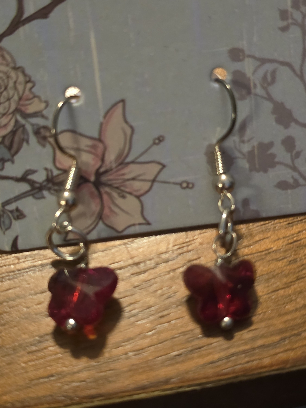 Red Butterfly Drop Earrings - Unbranded Women’s Jewelry